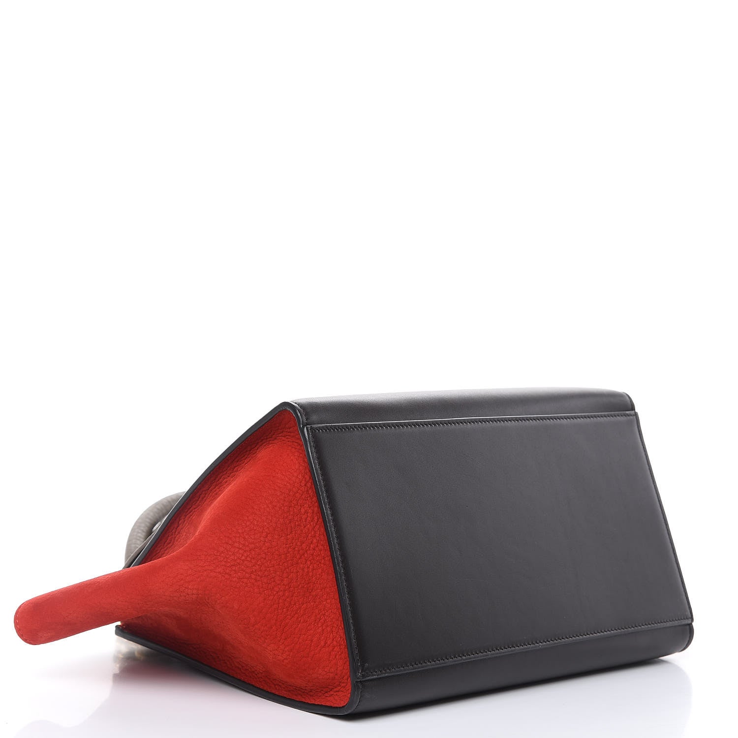 Celine Bullhide Calfskin Nubuck Small Tri-Color Trapeze 4 of 15