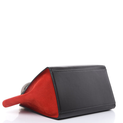 Celine Bullhide Calfskin Nubuck Small Tri-Color Trapeze 4 of 15