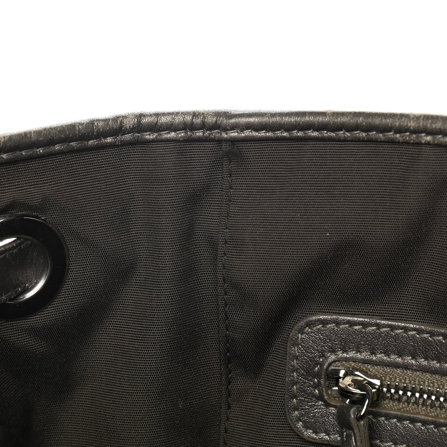 Coated Canvas Cannage Medium Panarea Tote Grey