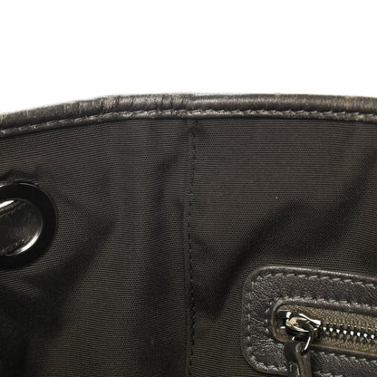 Christian Dior Coated Canvas Cannage Medium Panarea Tote Grey 17 of 17