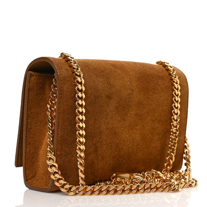 Saint Laurent Suede Small Classic Monogram Kate Tassel Satchel Light Ochre 3 of 8