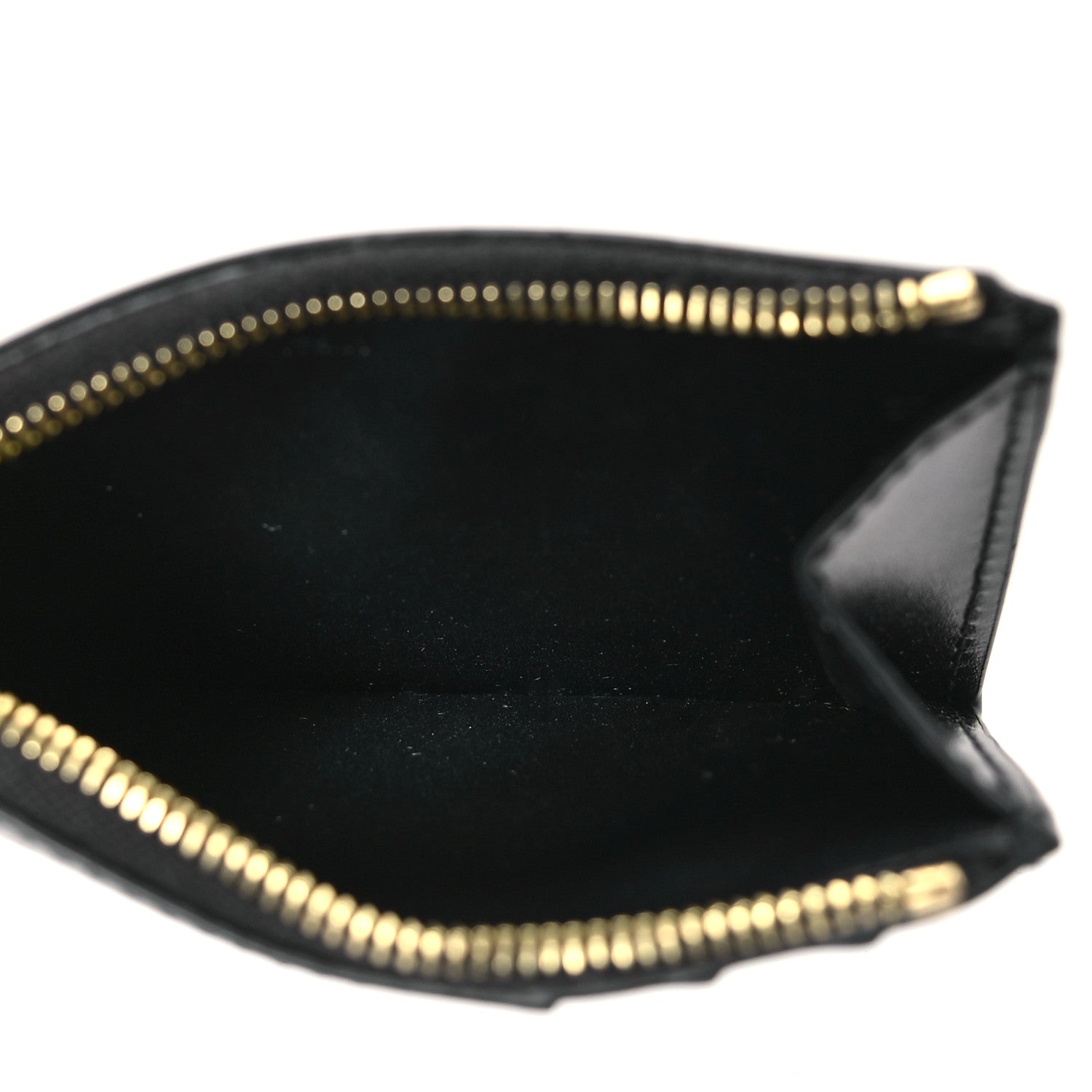 Celine Smooth Lambskin Zip Triomphe Card Holder Black 5 of 10