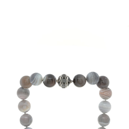 David Yurman Sterling Silver Agate Moonstone 16mm Couture Bead Necklace 4 of 6
