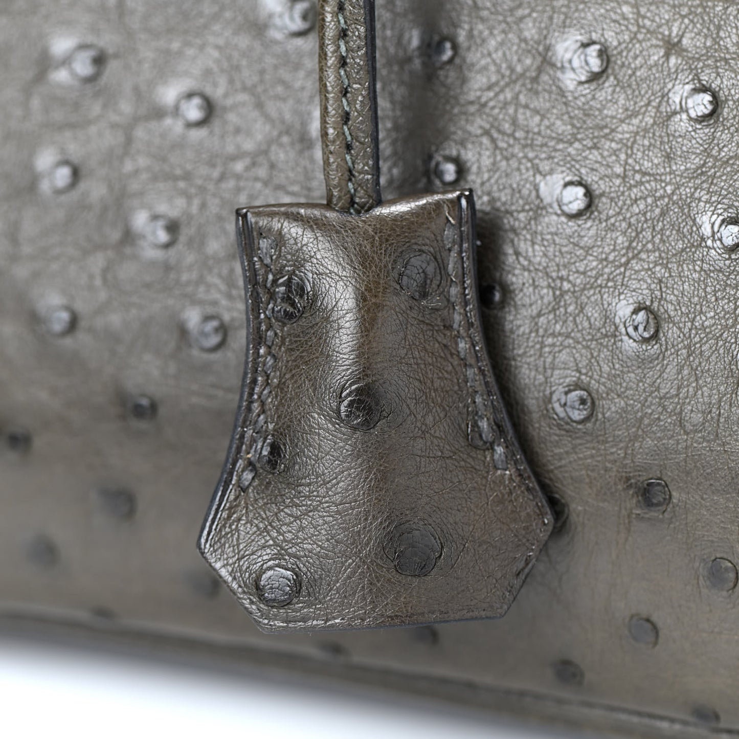 Ostrich Birkin 30 Vert Olive