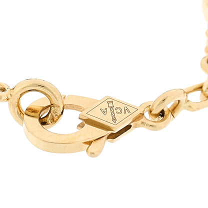 Van Cleef & Arpels 18K Yellow Gold Mother of Pearl 5 Motifs Vintage Alhambra Bracelet 3 of 6