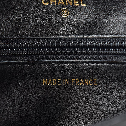Chanel Lambskin Diamond Stitch Compact Pouch Black 7 of 13
