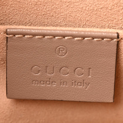 Gucci Calfskin Matelasse Small GG Marmont Chain Shoulder Bag Porcelain Rose 6 of 11