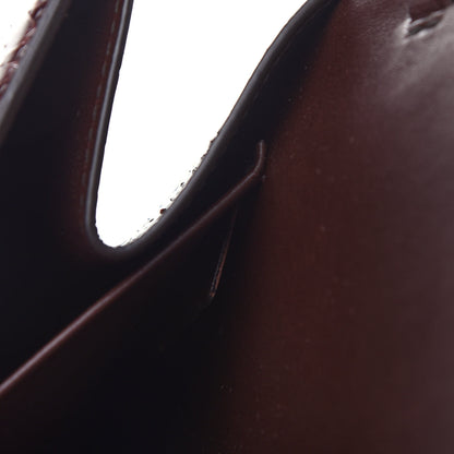 Celine Snakeskin Triomphe Clutch Brown 8 of 9