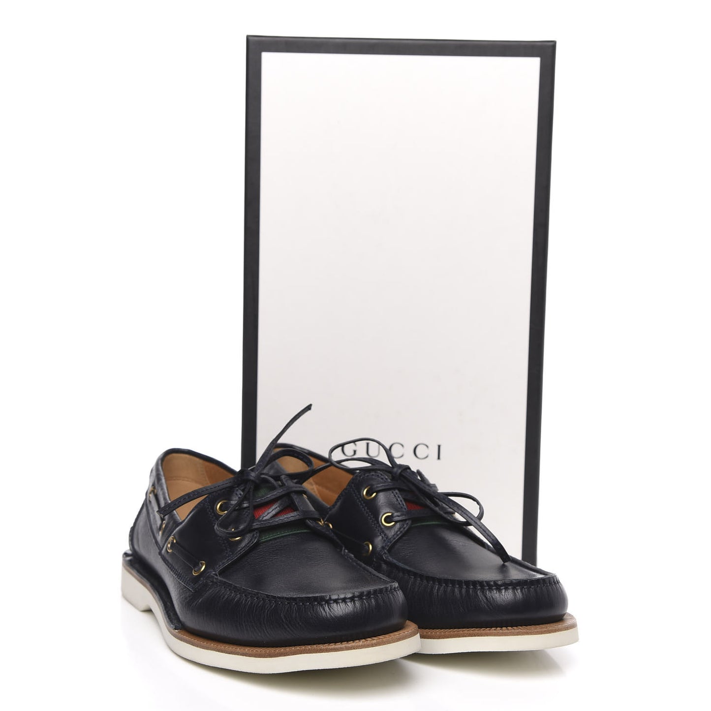 Calfskin Mens Delta Boat Loafer 8.5 Black