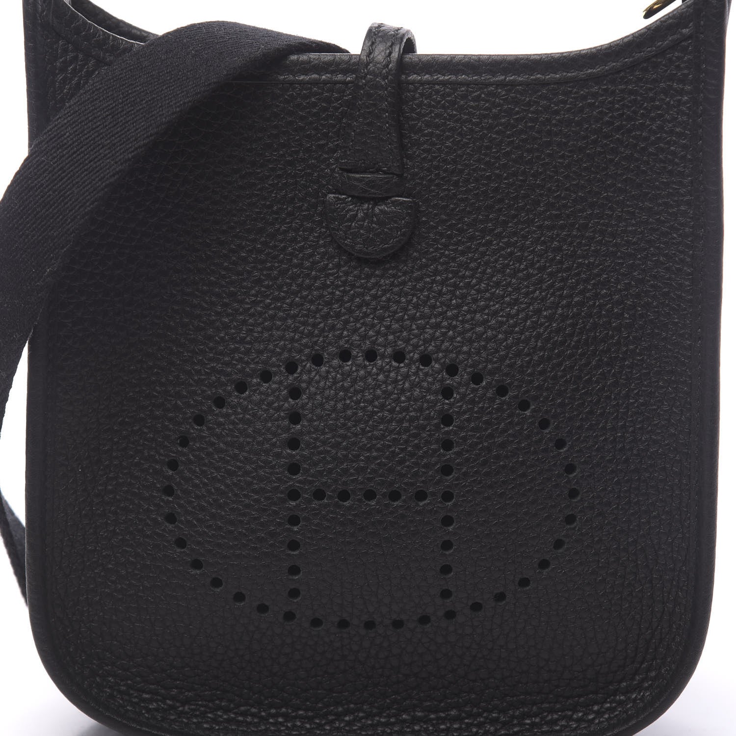 Hermes Taurillon Clemence Evelyne TPM Black 10 of 11