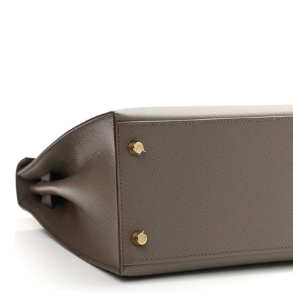 Hermes Epsom Kelly Sellier 28 Etain 8 of 13