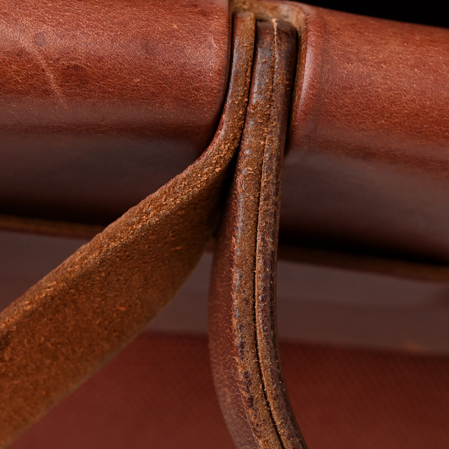 Hermes Toile Vache Calfskin Herbag 30 PM Havane 12 of 18