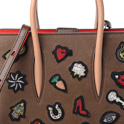 Christian Louboutin Nubuck Patch Small Eccusion Paloma Version Chatain 9 of 9