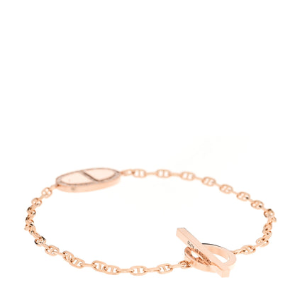 Hermes 18K Rose Gold Diamond Chaine d'Ancre Verso Bracelet ST 2 of 7