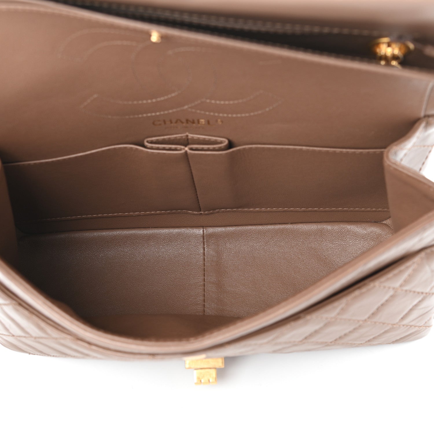 Chanel Aged Calfskin Quilted 2.55 Reissue 226 Flap Beige 5 of 10