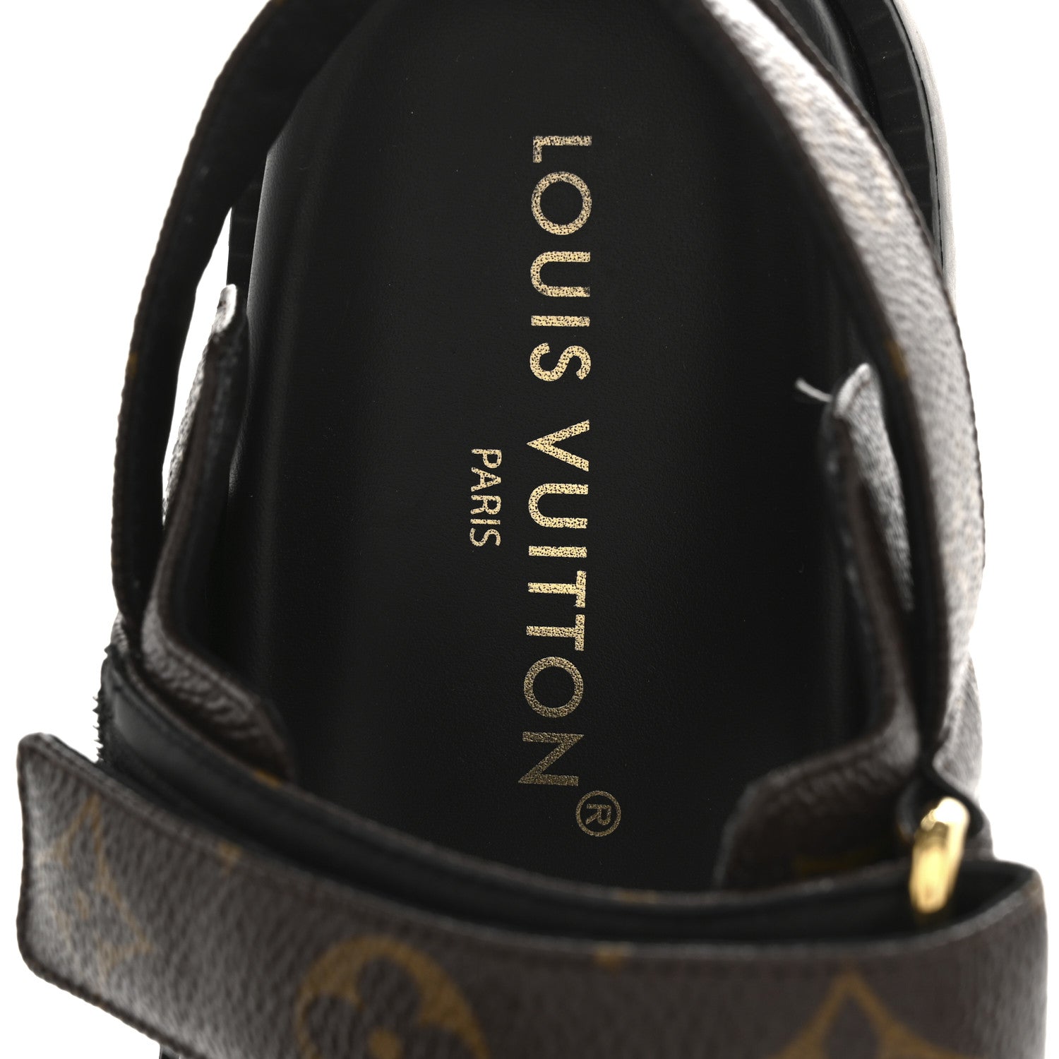 Louis Vuitton Monogram LV Sunset Comfort Flat Sandals 37.5 Cacao Brown 7 of 9