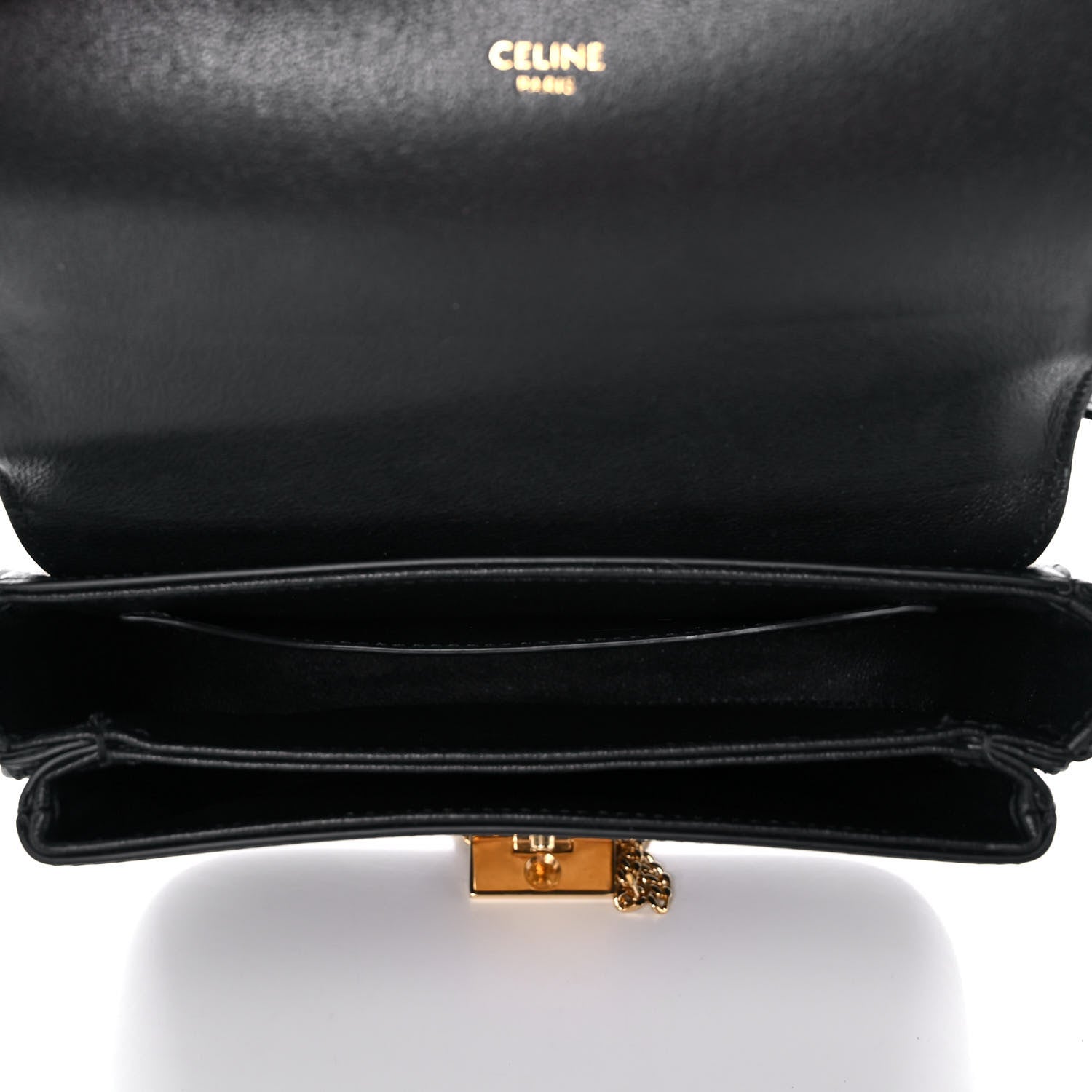 Celine Shiny Calfskin Small Pampille C Bag Black 5 of 12