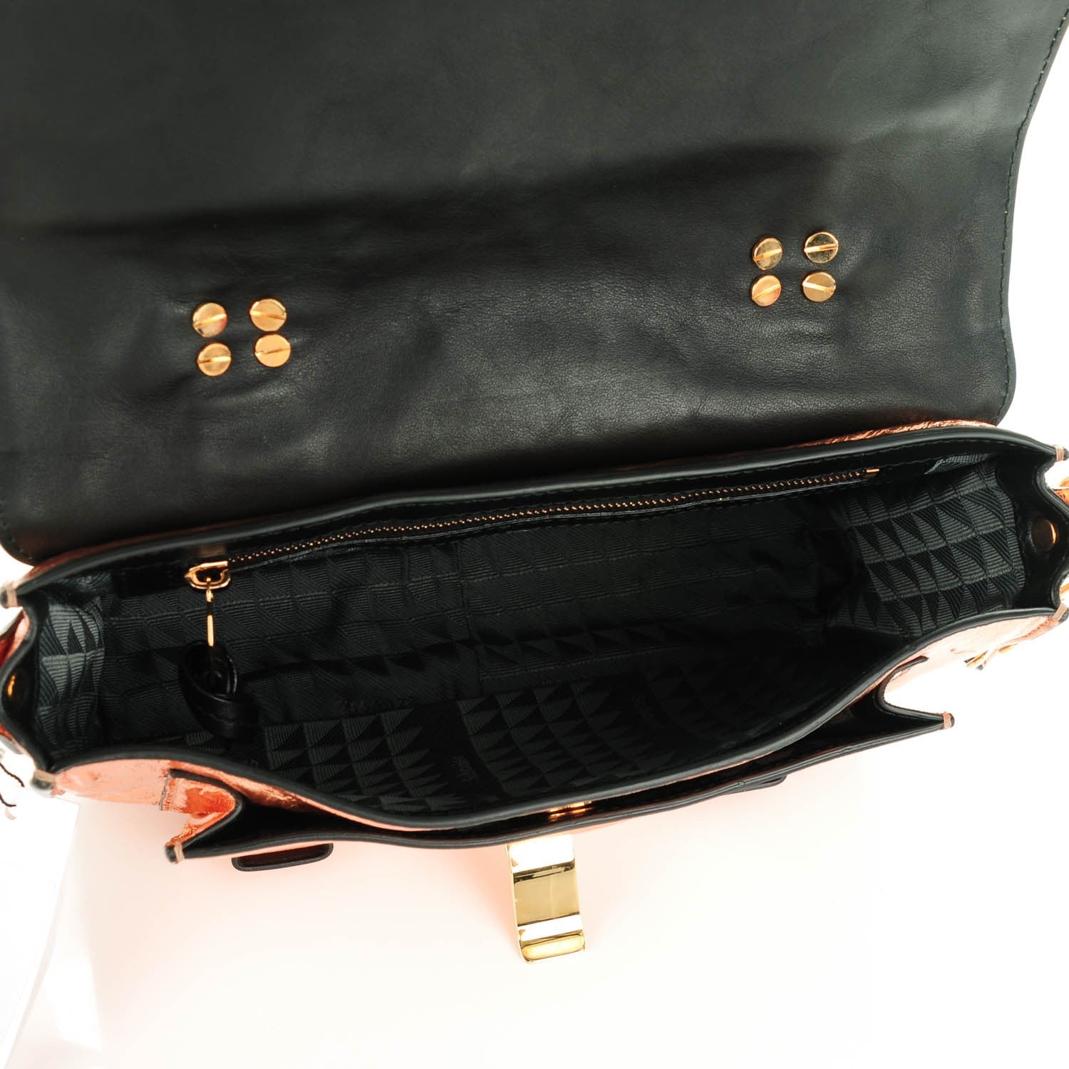 Proenza Schouler Metallic Lambskin Tiny PS1 Satchel Copper 5 of 8