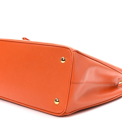 Prada Saffiano Lux Medium Tote Papaya 9 of 9