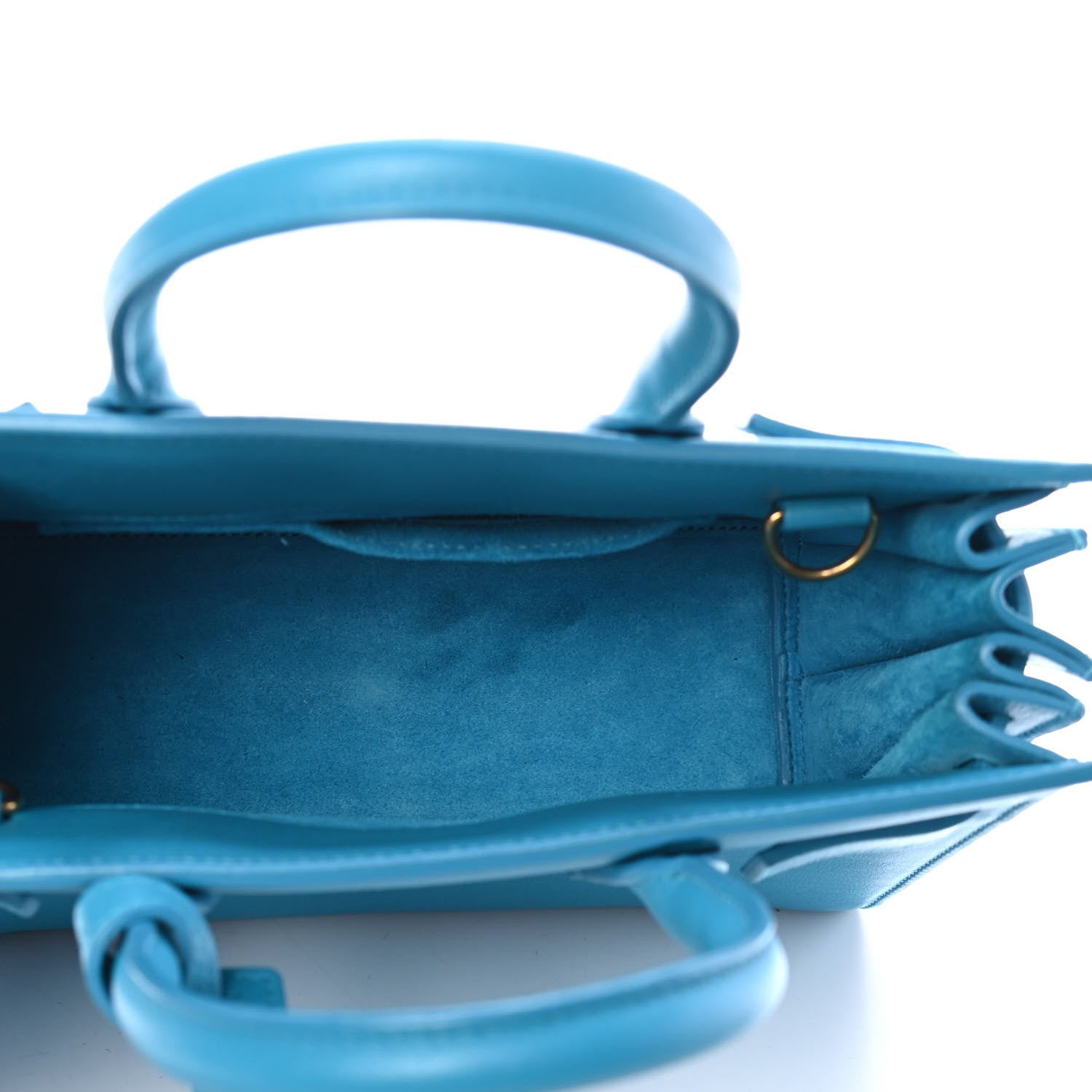 Saint Laurent Calfskin Nano Sac De Jour Turquoise 4 of 4
