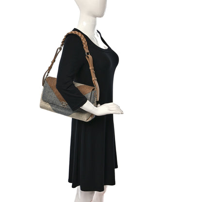 Chanel Canvas Woven Braided With Style Flap Multicolor 2 of 9