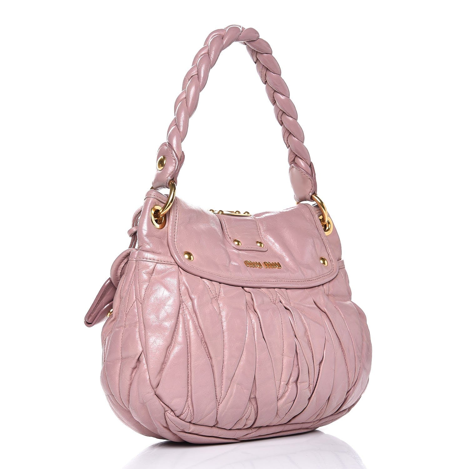 Miu Miu Nappa Matelasse Coffer Hobo Mughetto 3 of 17