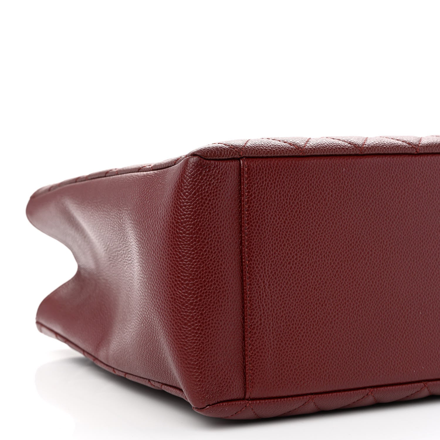 Chanel Caviar Quilted Grand Shopping Tote GST Burgundy 10 of 11