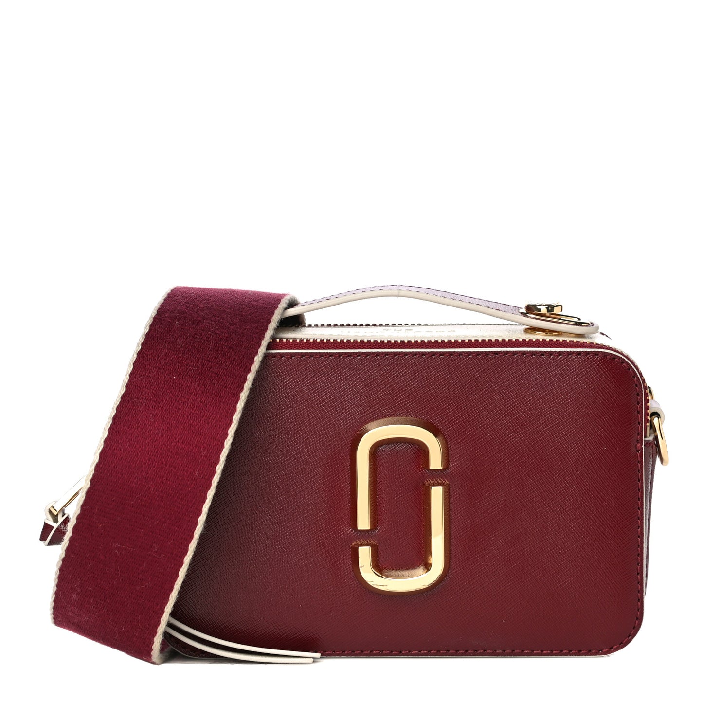 Saffiano Large The Sure Shot Camera Bag Red Multicolor