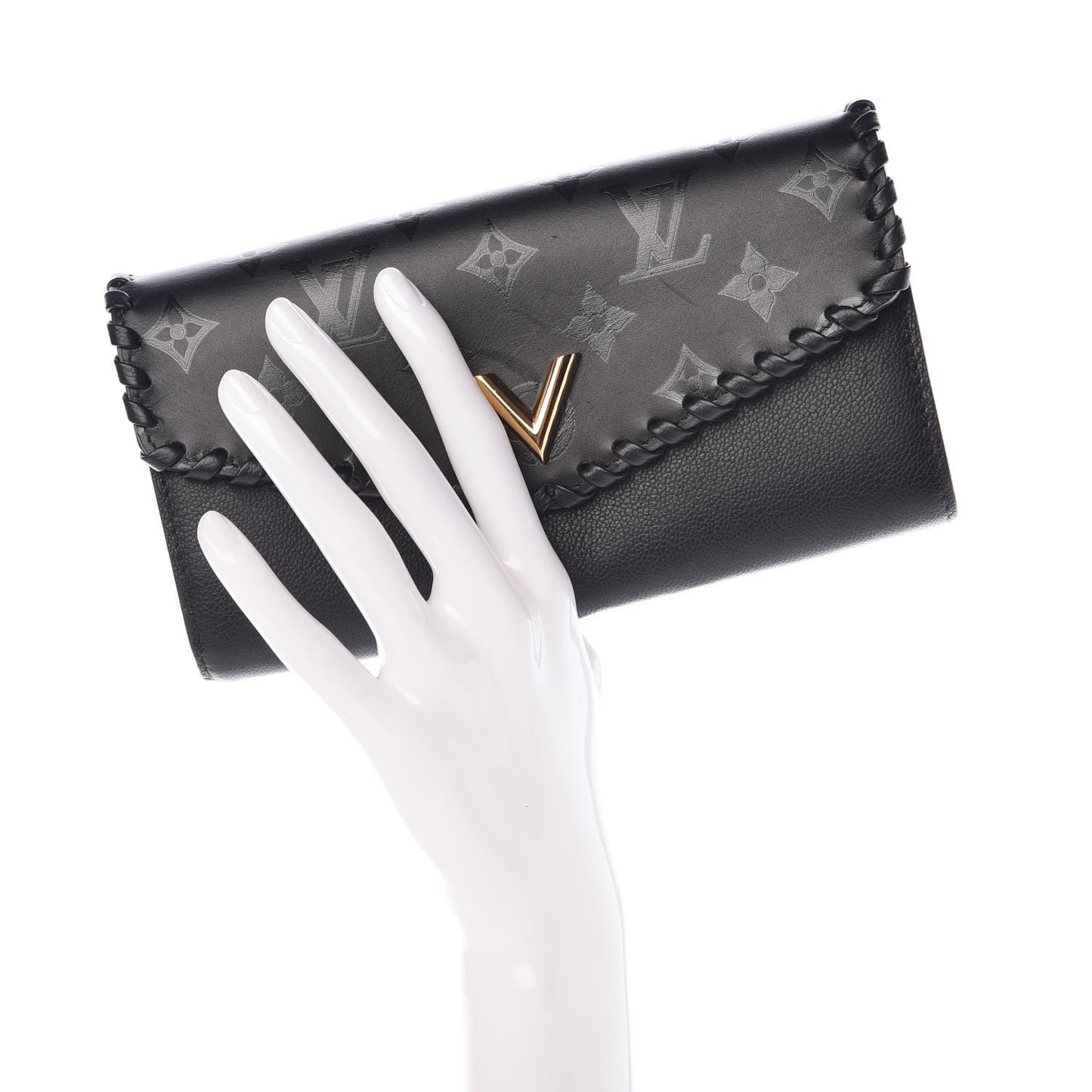 Monogram Cuir Plume Very Wallet Black