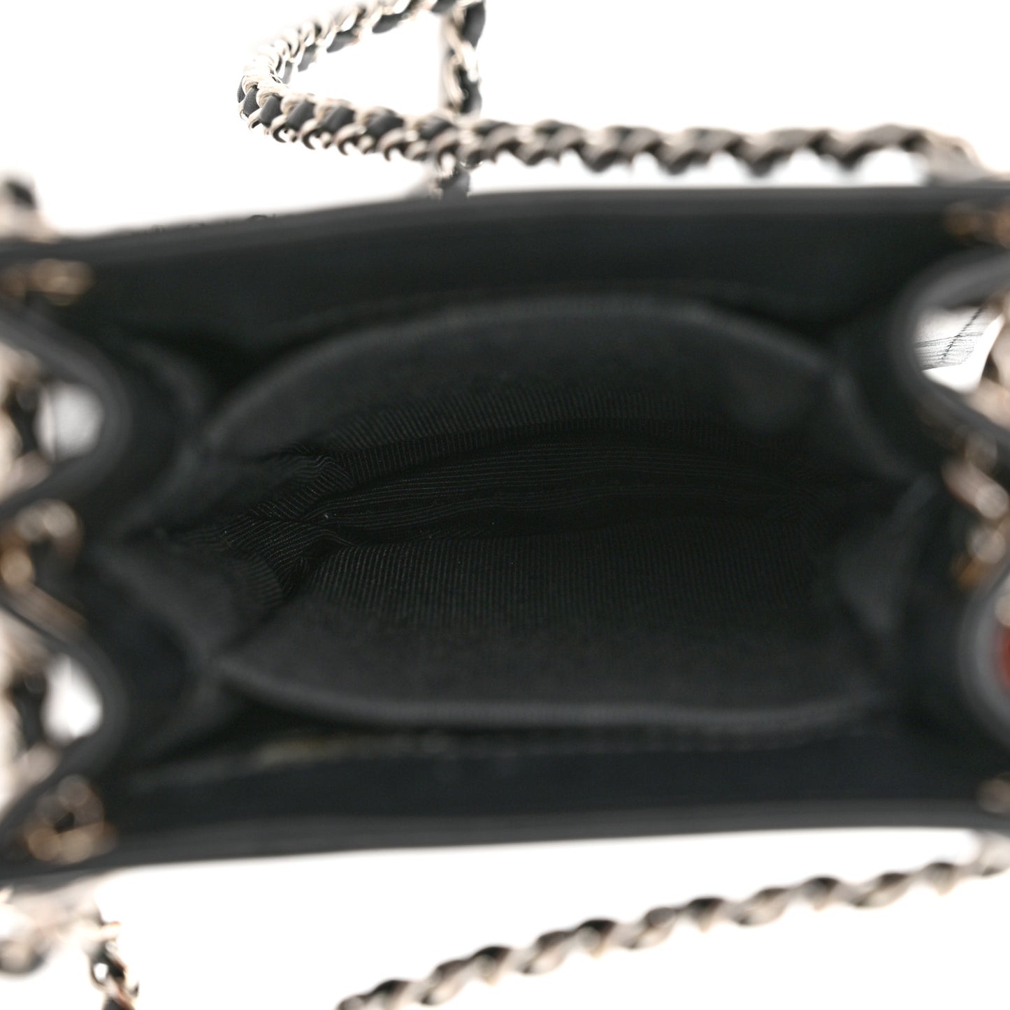 Patent CC Phone Holder Crossbody Black