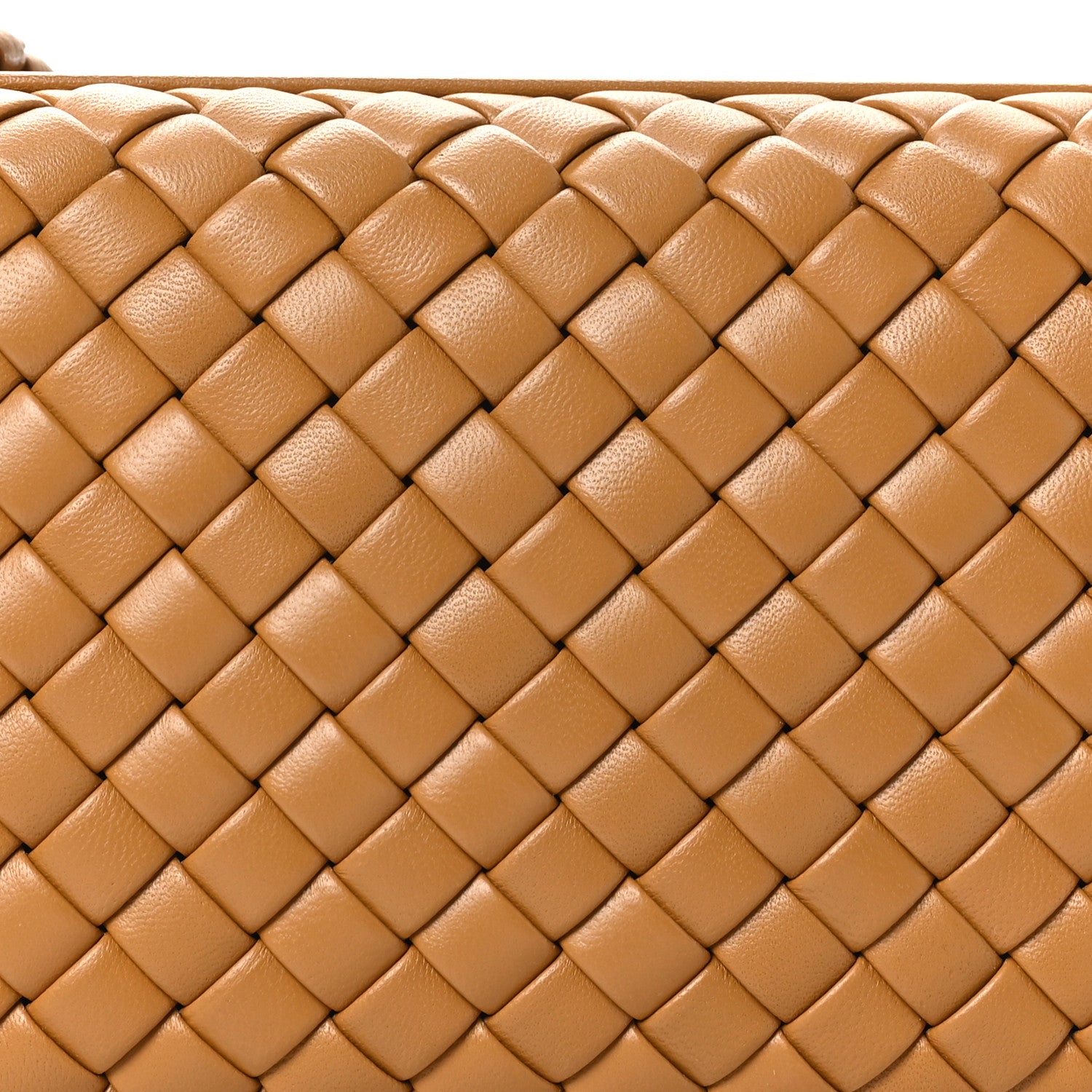 Bottega Veneta Calfskin Intrecciato Knot On Strap Camel 6 of 8