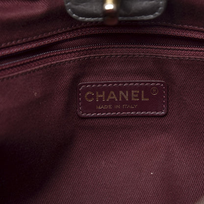 Chanel Calfskin Quilted Large Soft Elegance Tote Grey 5 of 14