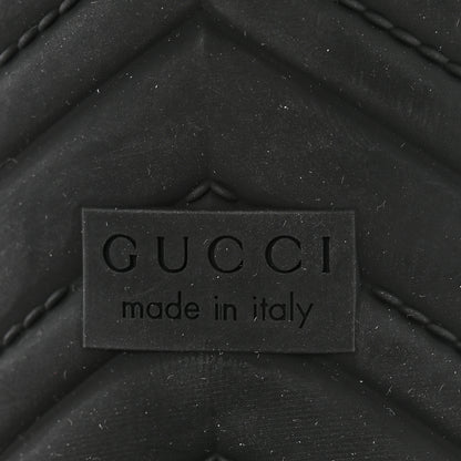 Gucci Rubber Womens Interlocking G Ankle Boot Pumps 37 Black Great White 7 of 10