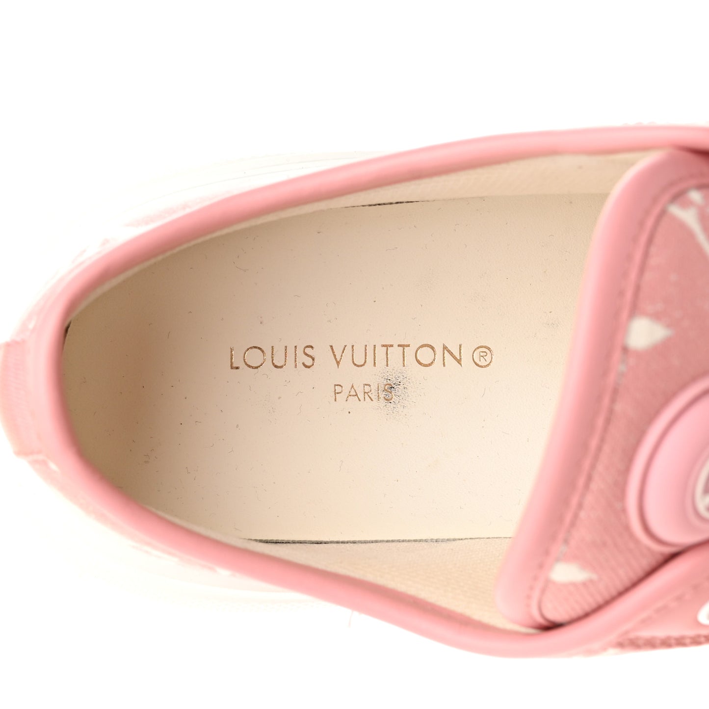 Denim Monogram Squad Sneakers 38.5 Pink