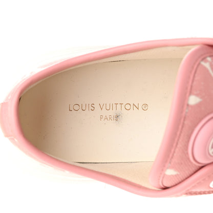 Louis Vuitton Denim Monogram Squad Sneakers 38.5 Pink 8 of 15