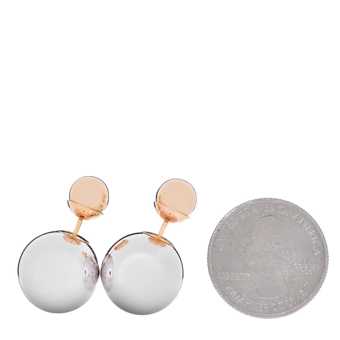 Mise En Dior Tribal Earrings Rose Gold Silver