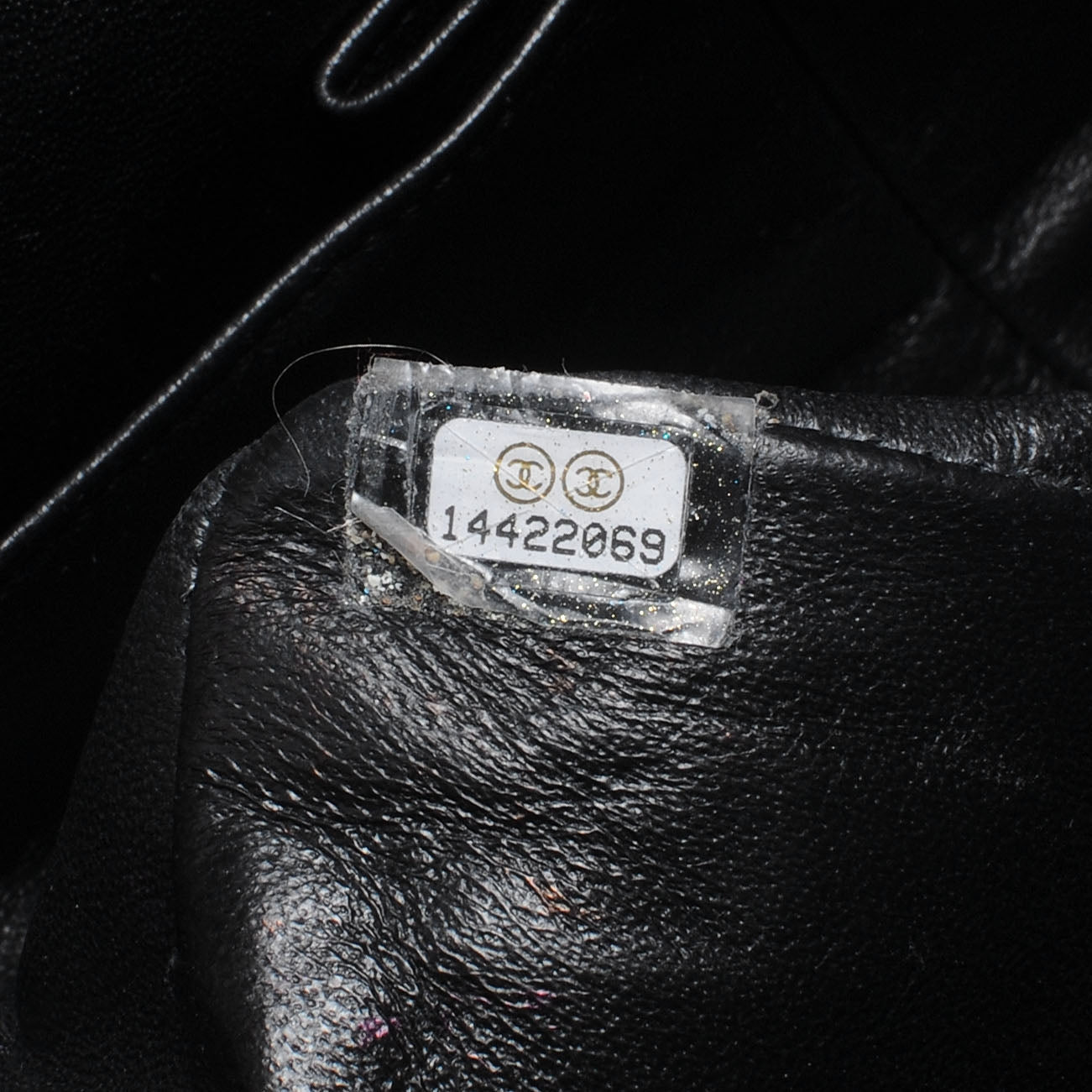 Patent Quilted Maxi Double Flap Black