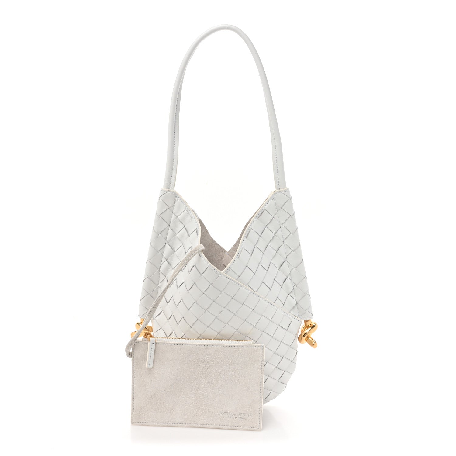 Bottega Veneta Nappa Intrecciato Small Solstice Hobo White 3 of 13