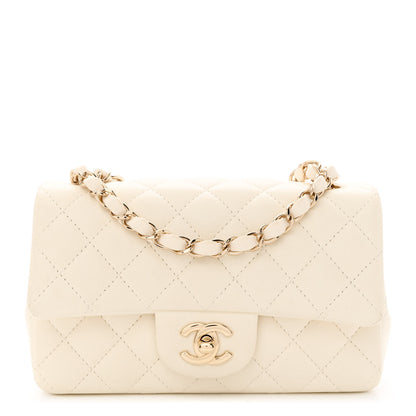 Chanel Lambskin Quilted Mini Rectangular Flap White 1 of 13
