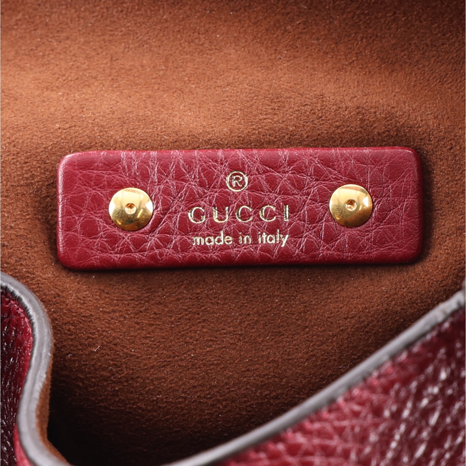 Gucci Grained Calfskin Softbit Medium Shoulder Bag Rosso Ancora 6 of 10