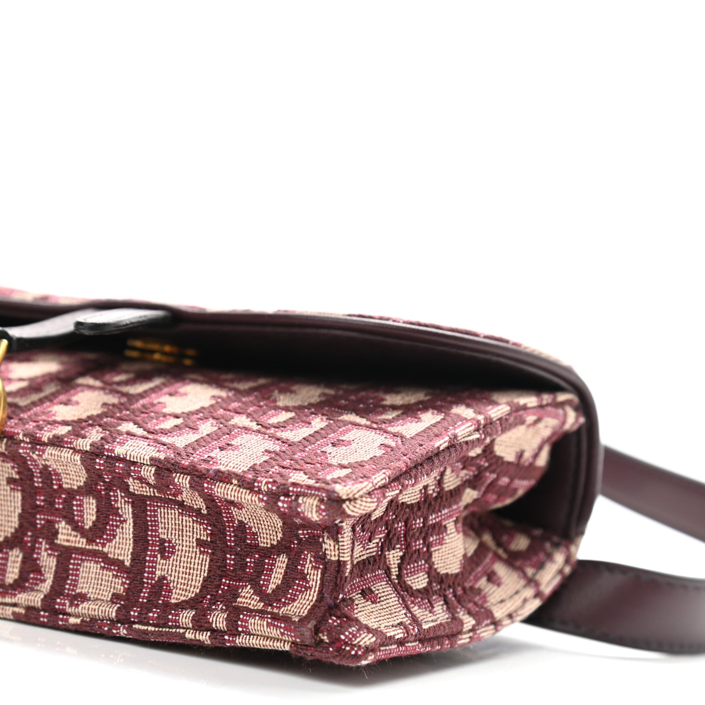 Oblique Saddle Belt Bag Bordeaux