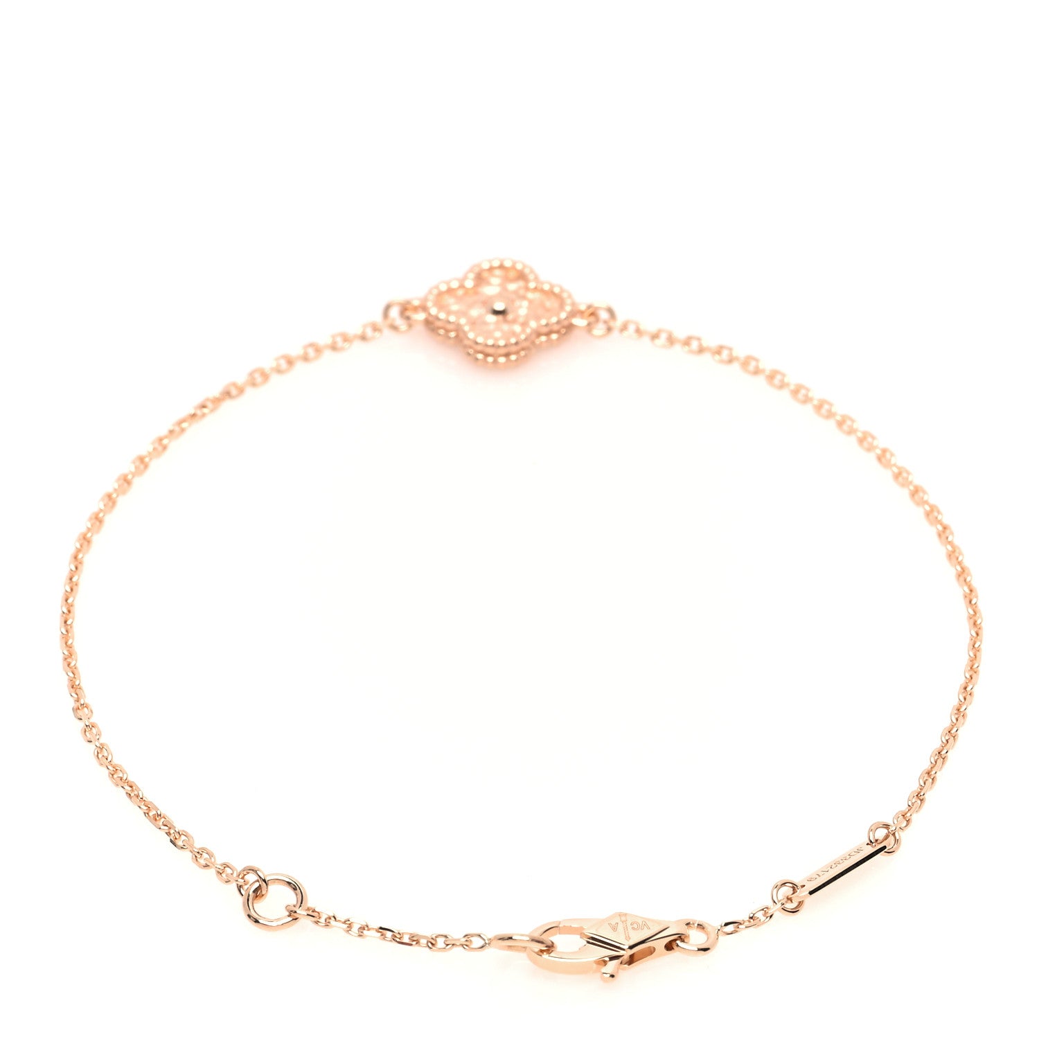 Van Cleef & Arpels 18K Rose Gold Sweet Alhambra Bracelet 3 of 6