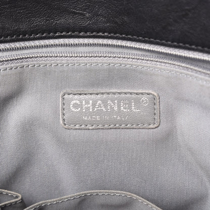 Chanel Washed Lambskin Quilted Maxi Chain Around Flap Black 5 of 11