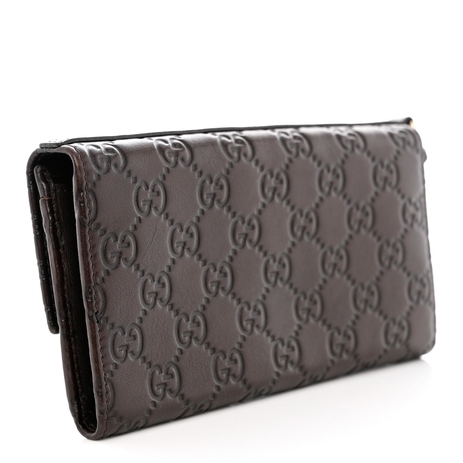 Gucci Guccissima Signature Microguccissima Bree Continental Wallet Chocolate 3 of 7