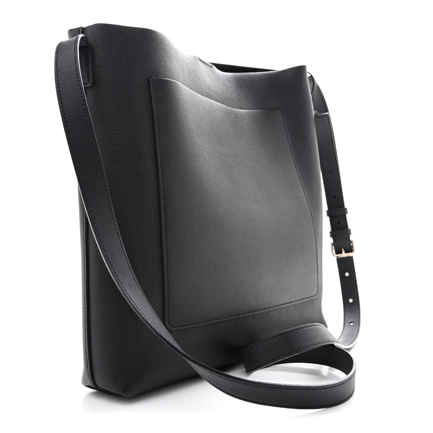 Saint Laurent Calfskin Bold Shopping Tote Black 4 of 15
