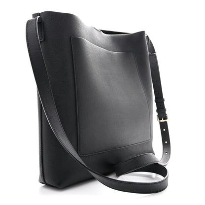 Saint Laurent Calfskin Bold Shopping Tote Black 4 of 15
