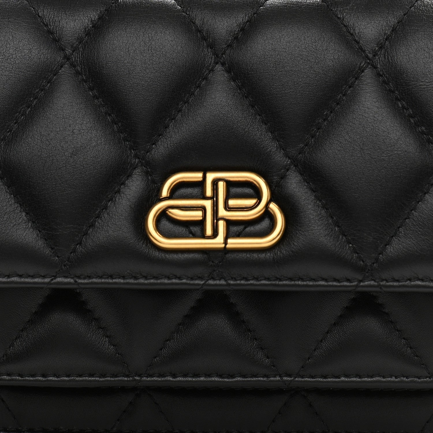 Balenciaga Nappa Calfskin Quilted XS Sharp Top Handle Bag Black 7 of 11