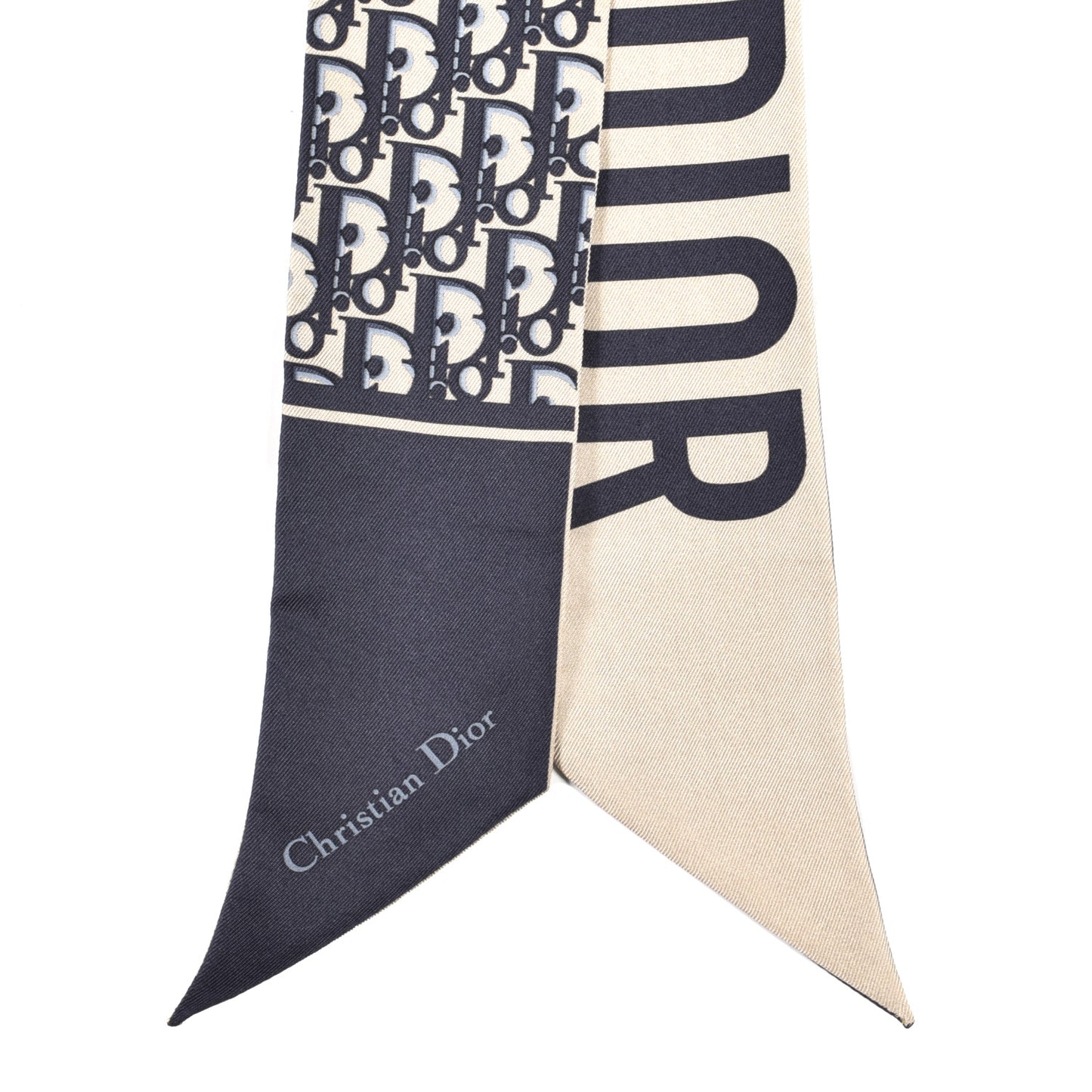 Silk Oblique Mitzah Scarf Blue