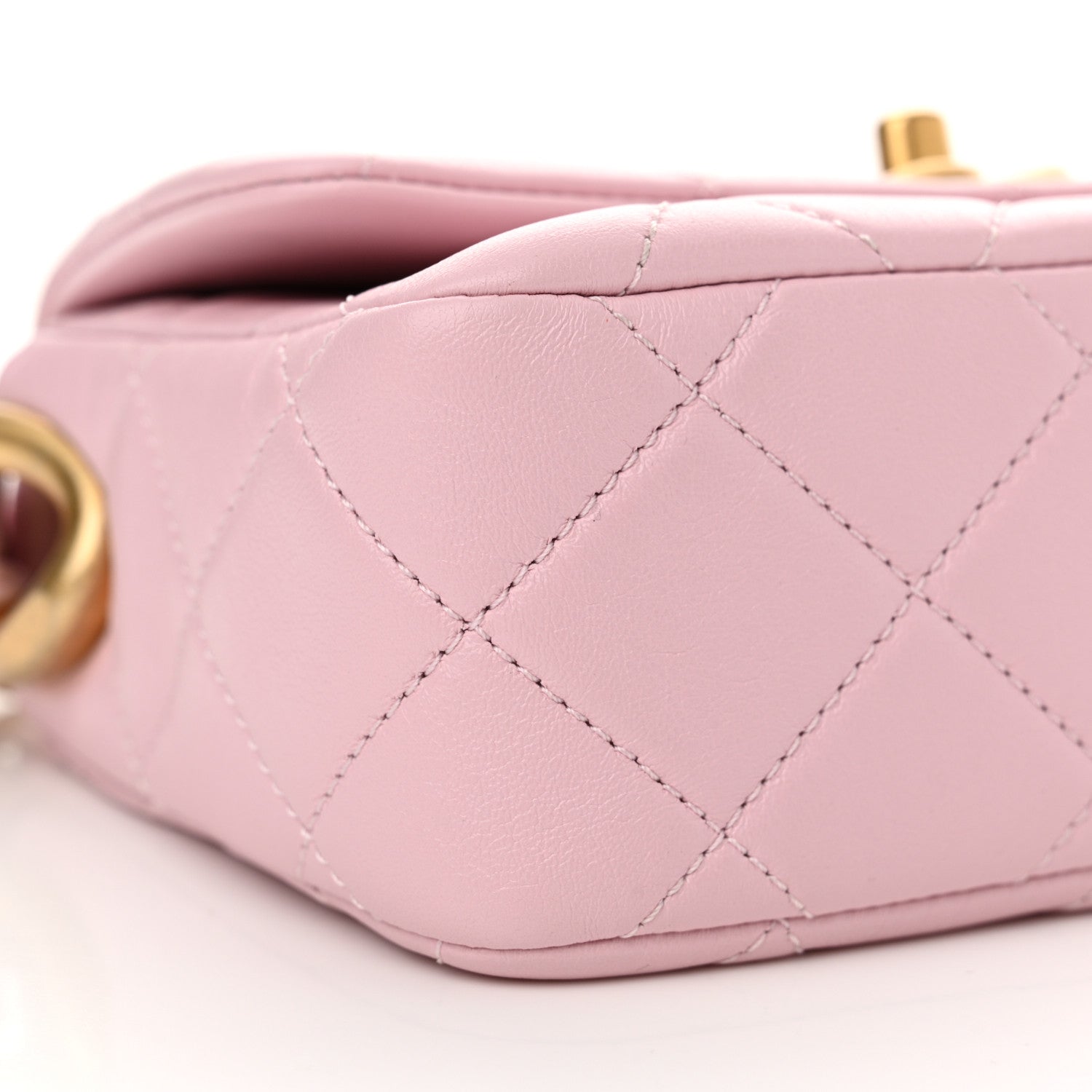 Chanel Lambskin Quilted Mini Flap Light Pink 9 of 11