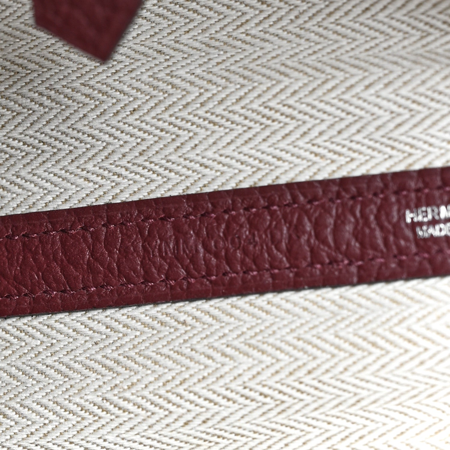Hermes Vache Country Garden Party 30 TPM Bordeaux 6 of 8